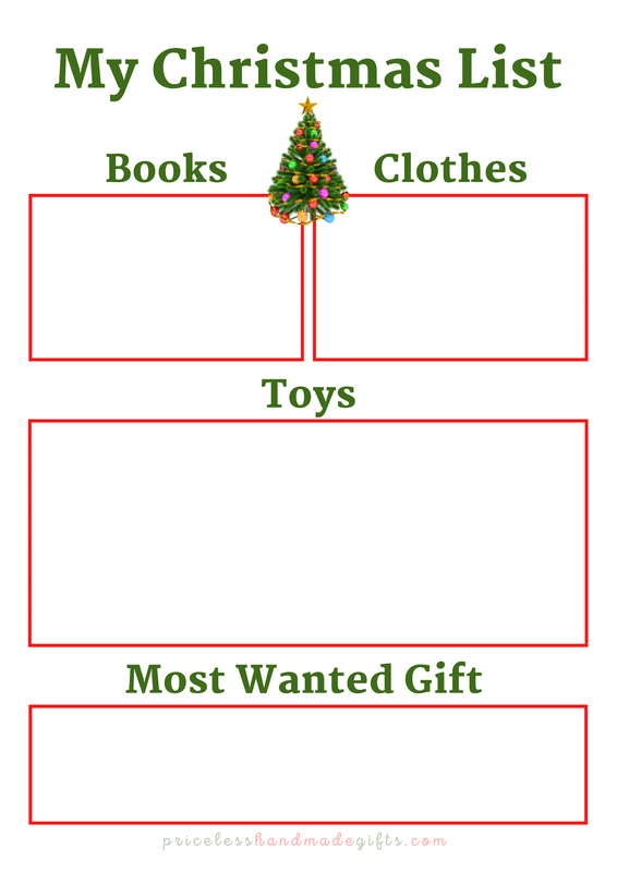 Free Printable: My Christmas List
