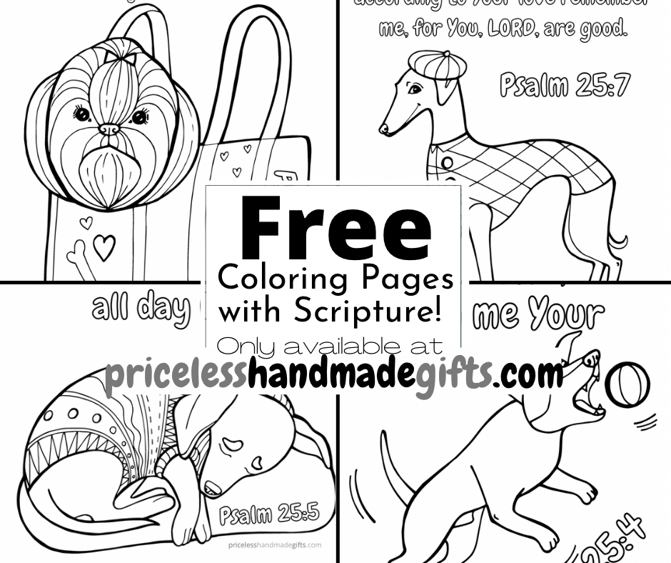 Psalm 25 Scripture Coloring Sheets