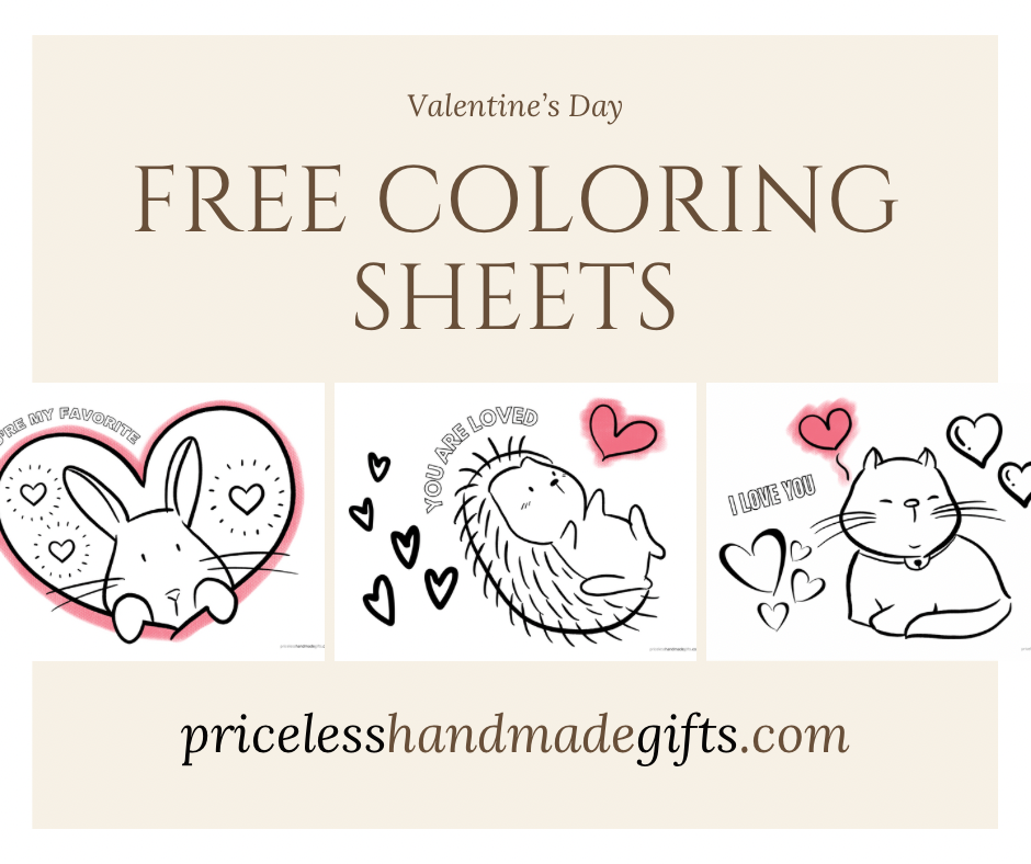 Free Coloring Sheets for Valentine's Day
