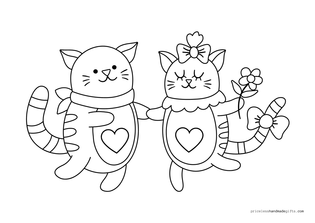 Free Printable Valentine's Pages to Color
