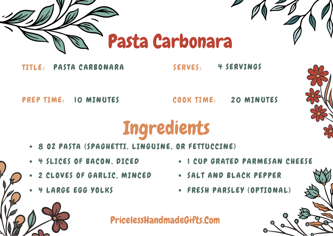 Pasta Carbonara Recipe