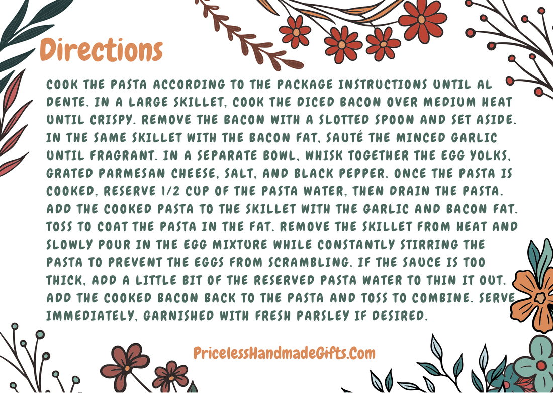 Pasta Carbonara Recipe