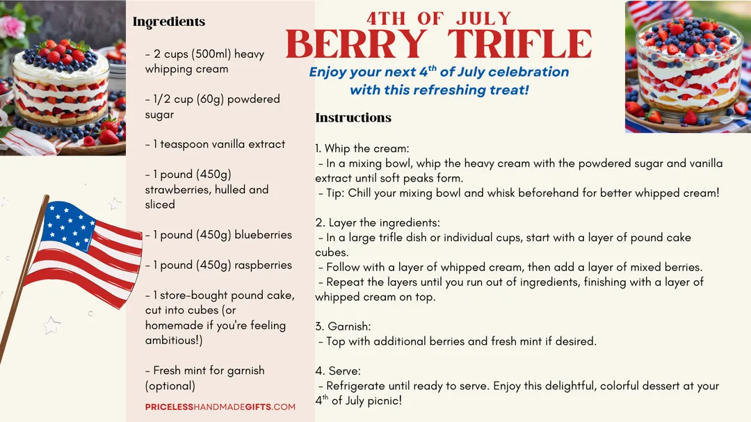 4th of July Berry Trifle Recipe