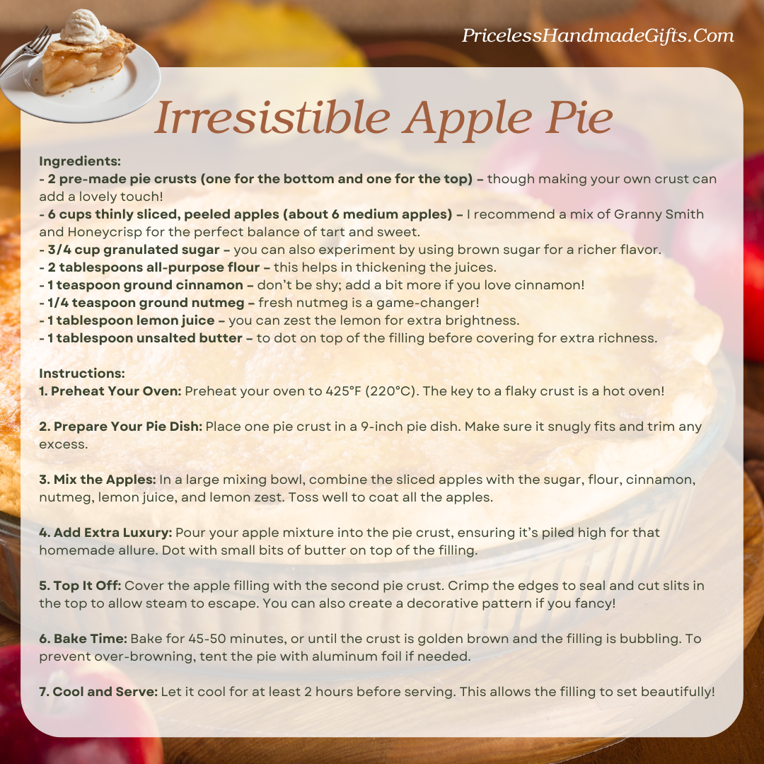 Irresistible Apple Pie Recipe