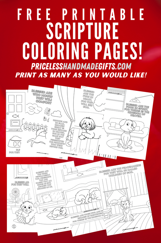 Free Printable Coloring Pages with Scripture