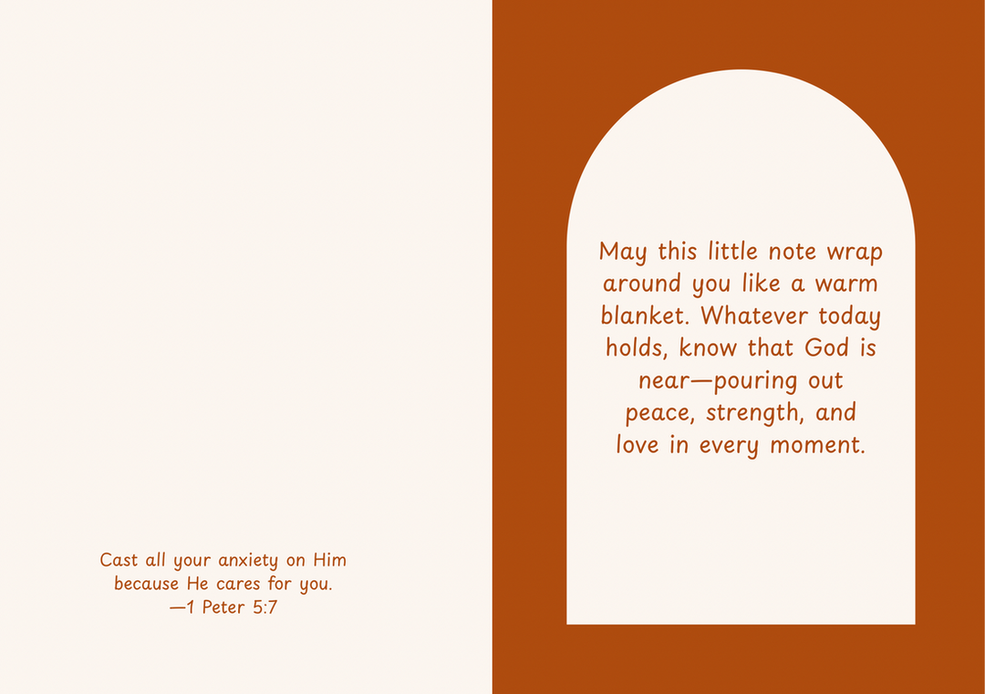 Printable encouragement card for women.