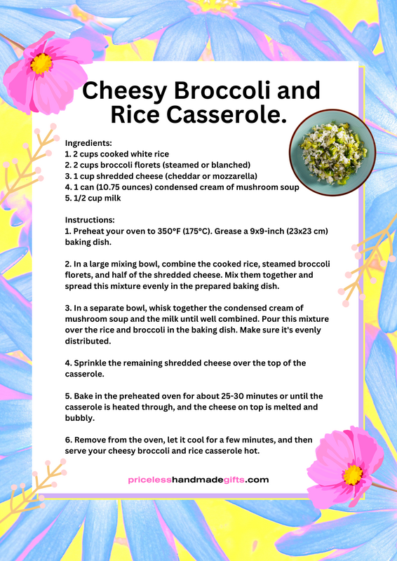 Cheesy Broccoli and Rice Casserole Recipe