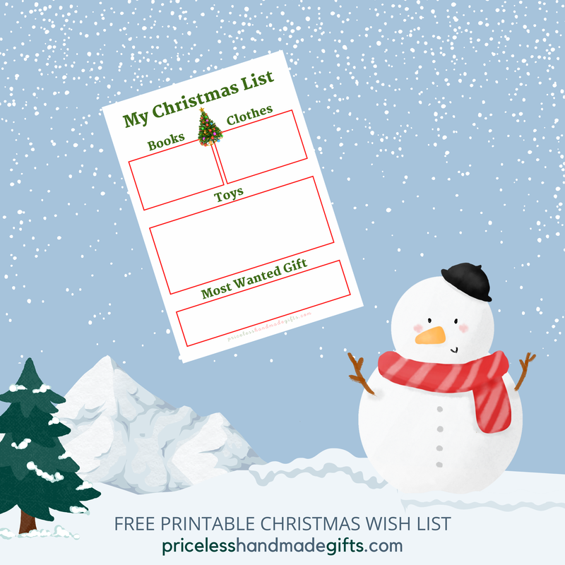 Printable Christmas Wish List
