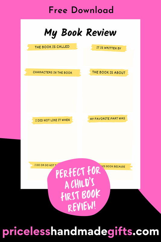 Free Printable Book Review for Kids