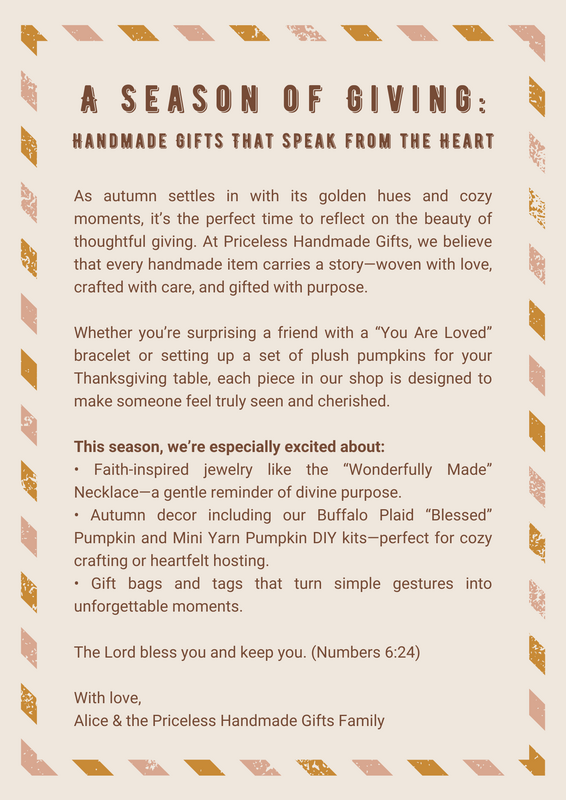 A Season of Giving - Handmade Gifts