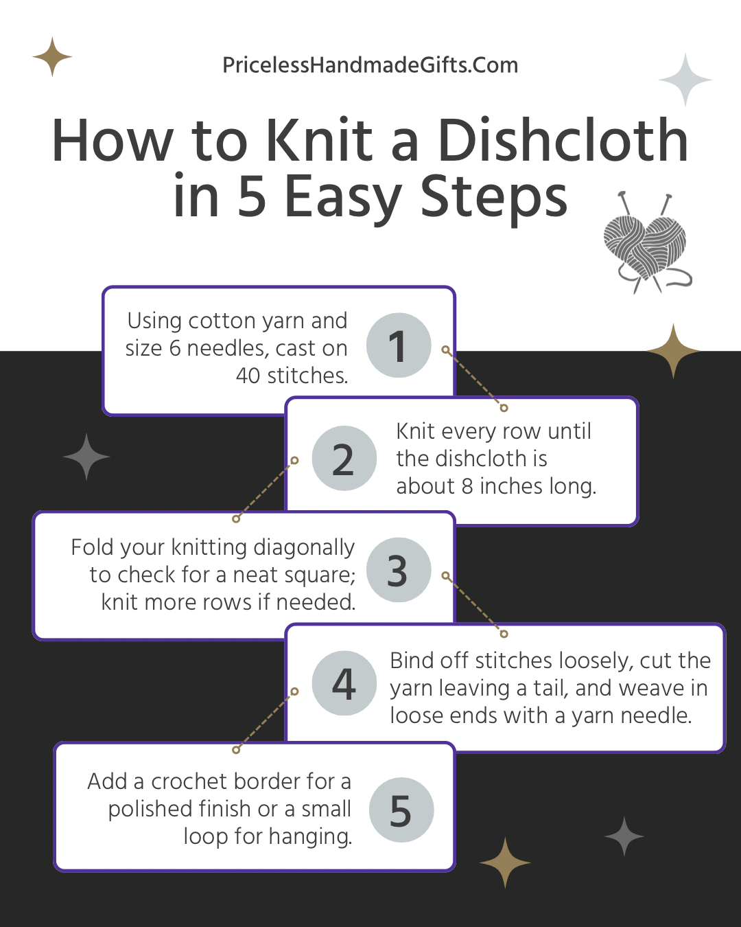 How to Knit a Dishcloth in 5 Easy Steps