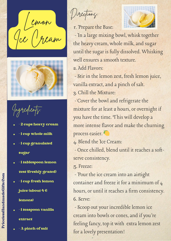 Lemon Ice Cream Recipe