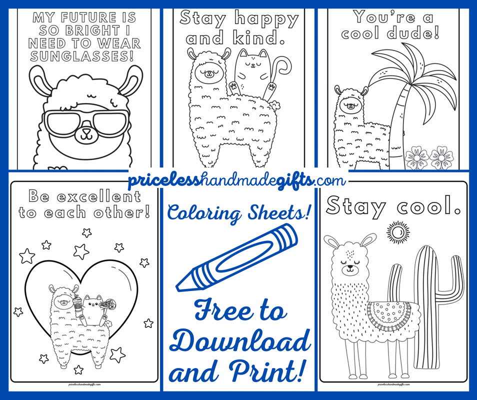Llama Coloring Sheets