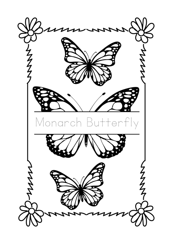 Free Printable Monarch Butterfly Coloring Pages