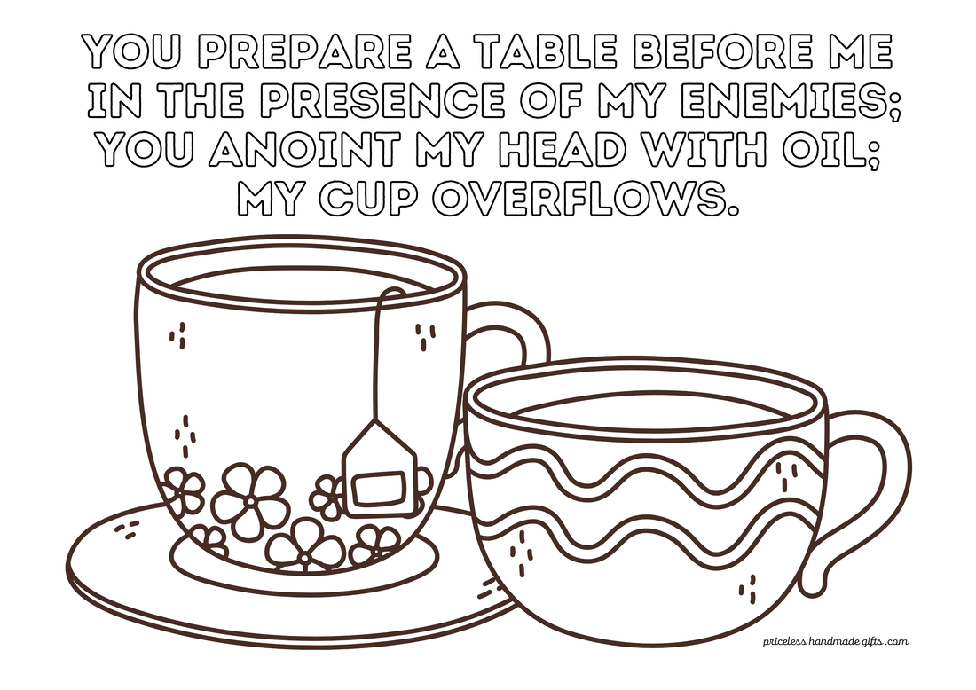 Psalm 23 Coloring Sheet to Print