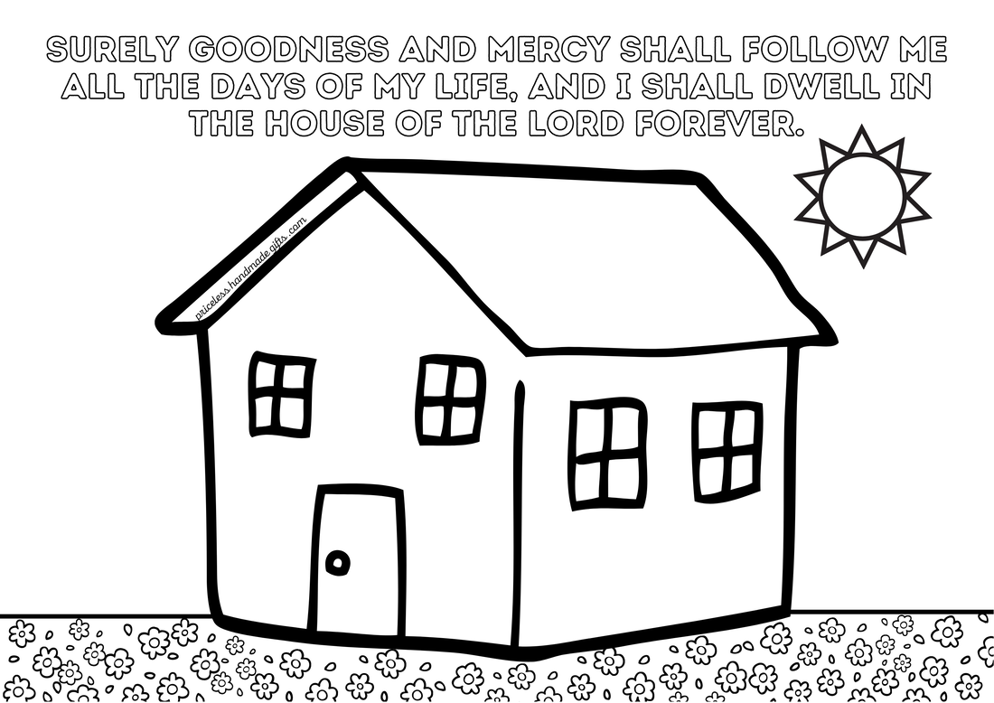 Free Printable Psalm 23 Coloring Sheet