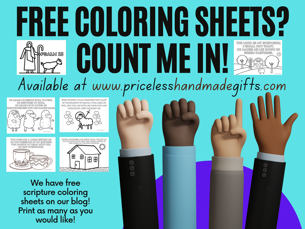 Psalm 23 Free Coloring Sheets