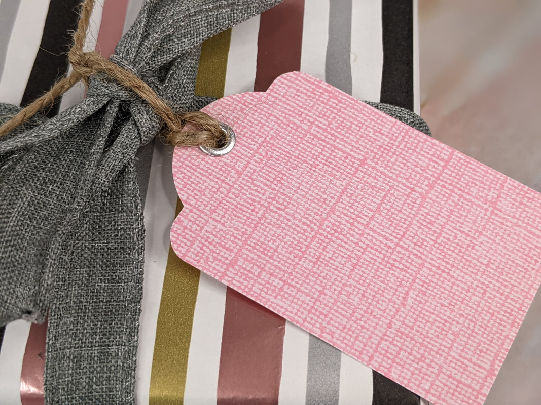 Add a gift tag to a wrapped gift!