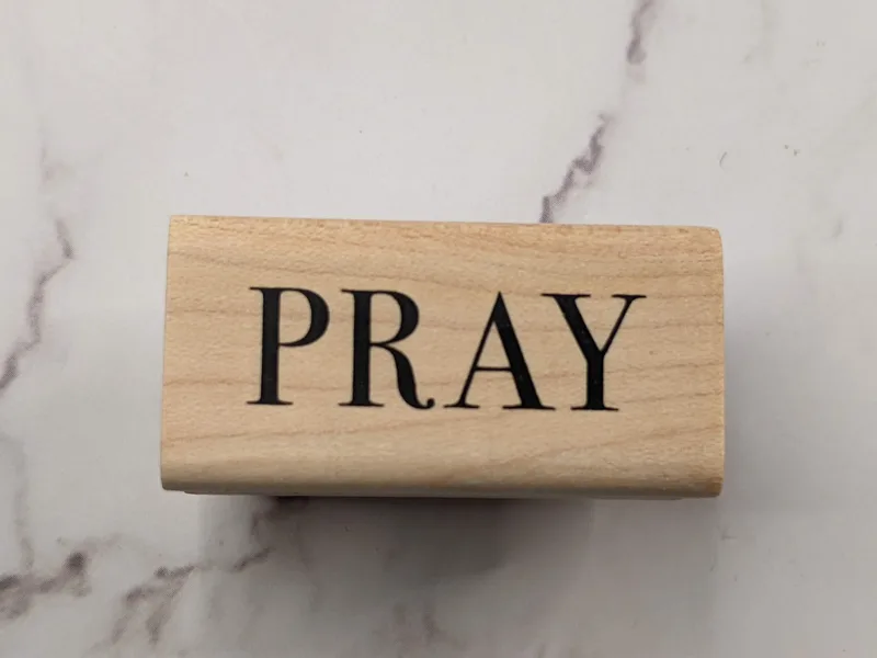 PRAY Rubber Stamp
