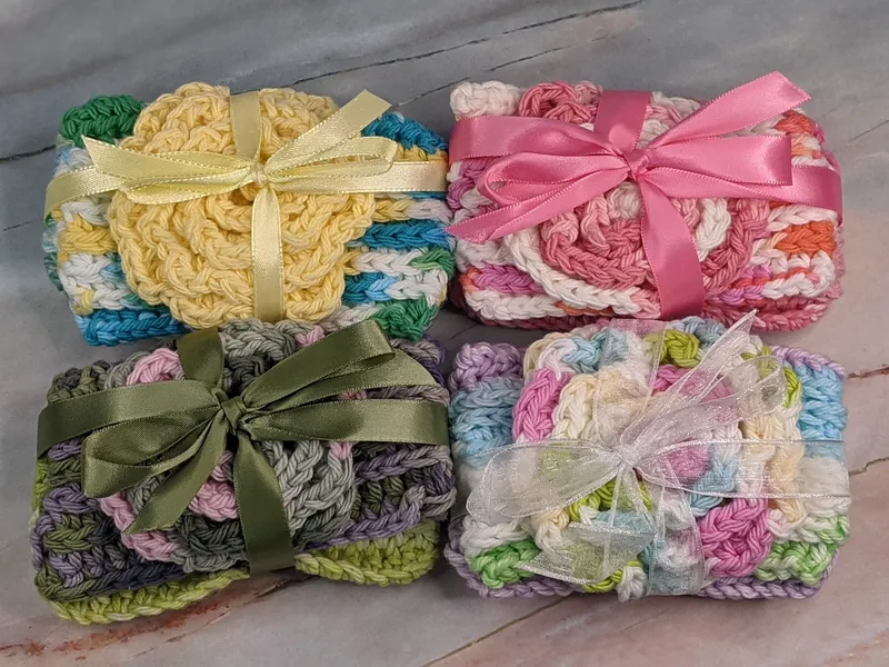 Cotton Crochet Sponge Set