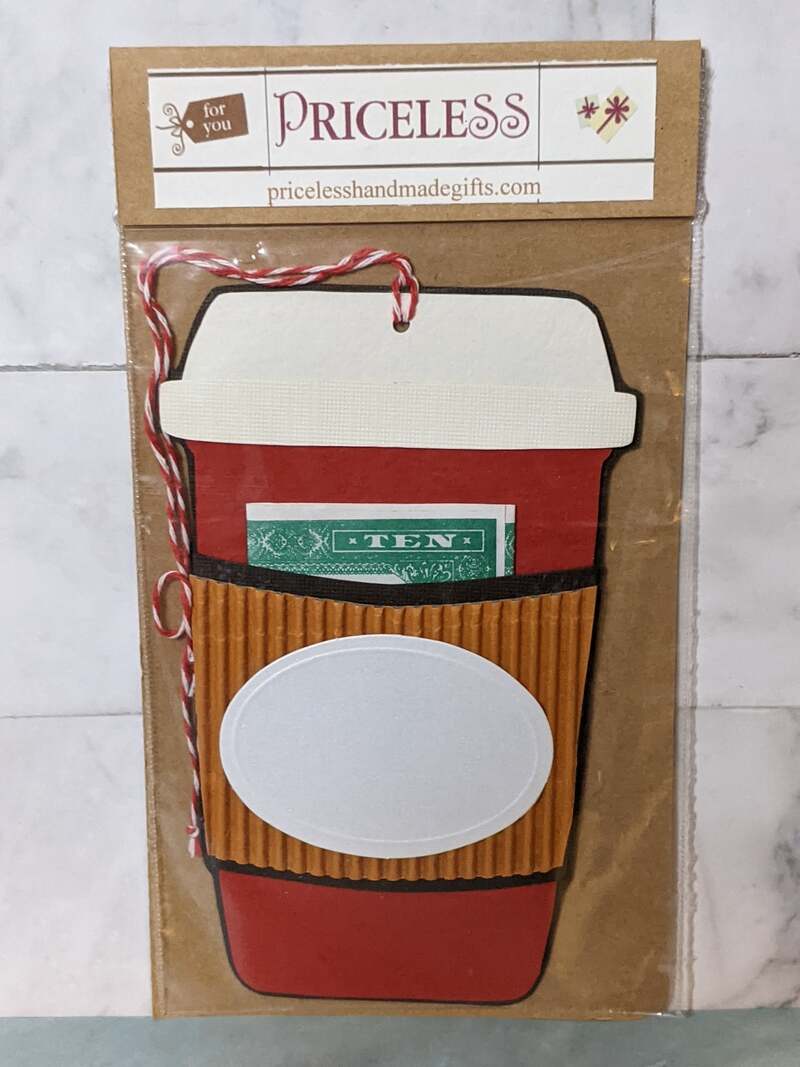 Coffee Cup Gift Card Holder