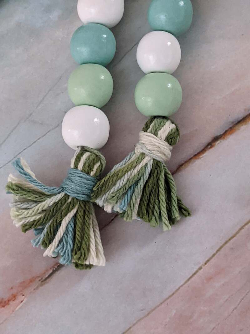 Green Blue White Garland