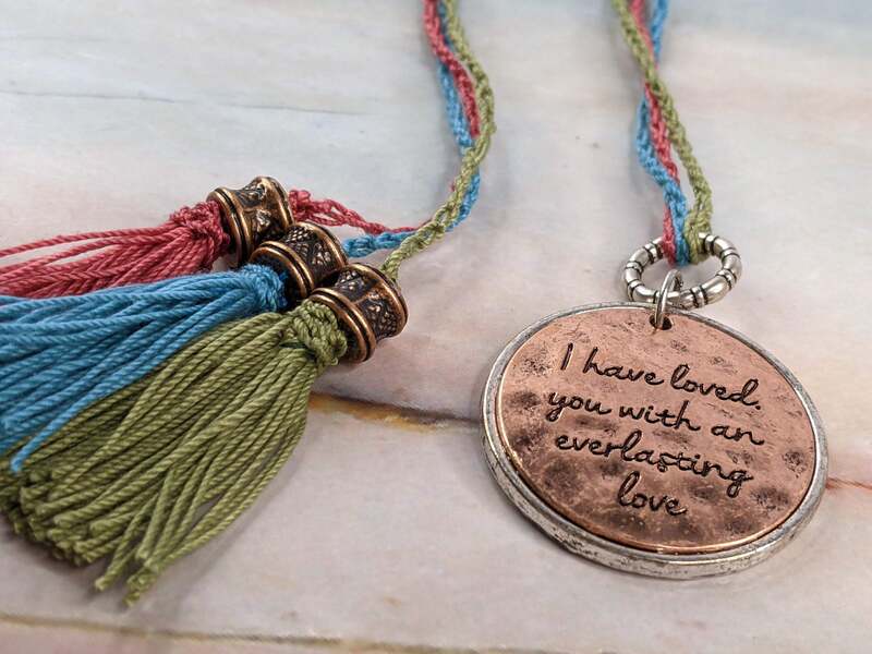 Everlasting Love Bible Bookmark with 3 Strands