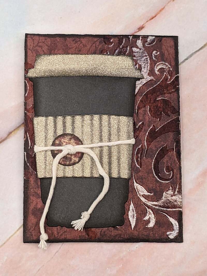 Coffee Themed Gift Card Holder