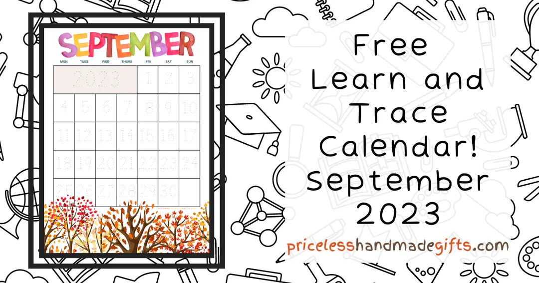 September 2023 Tracing Calendar