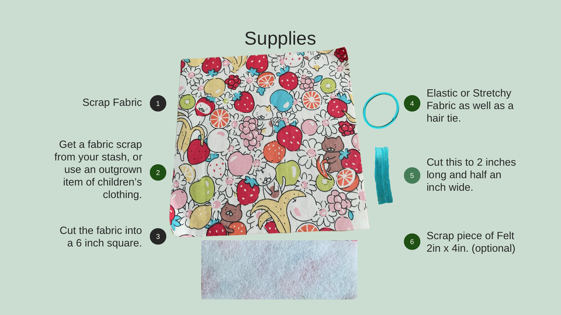 Use fabric scraps to make hair bows!