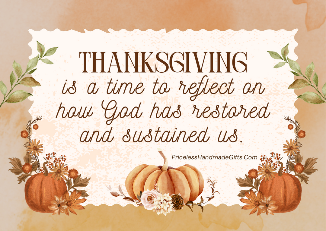 Thanksgiving from a faith-based perspective.