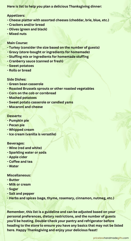 Thanksgiving Menu Ideas