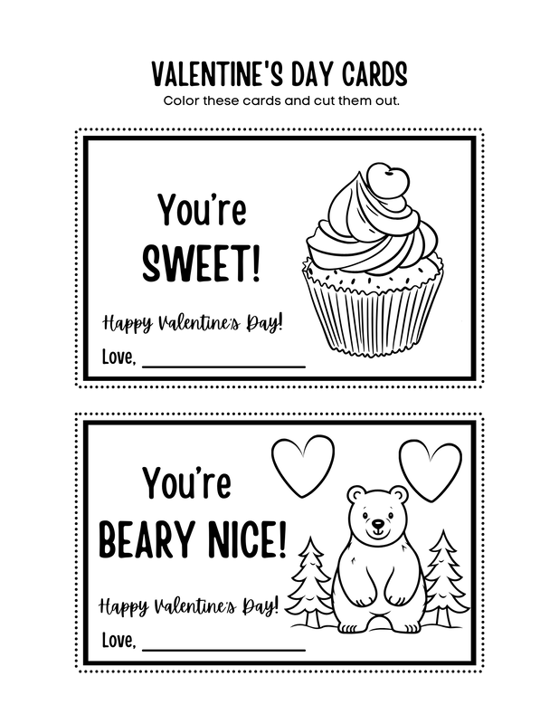 Printable Valentine's Day Cards