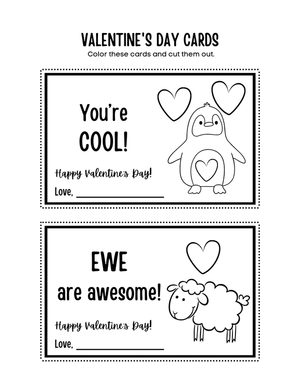 Printable Valentine's Day Cards
