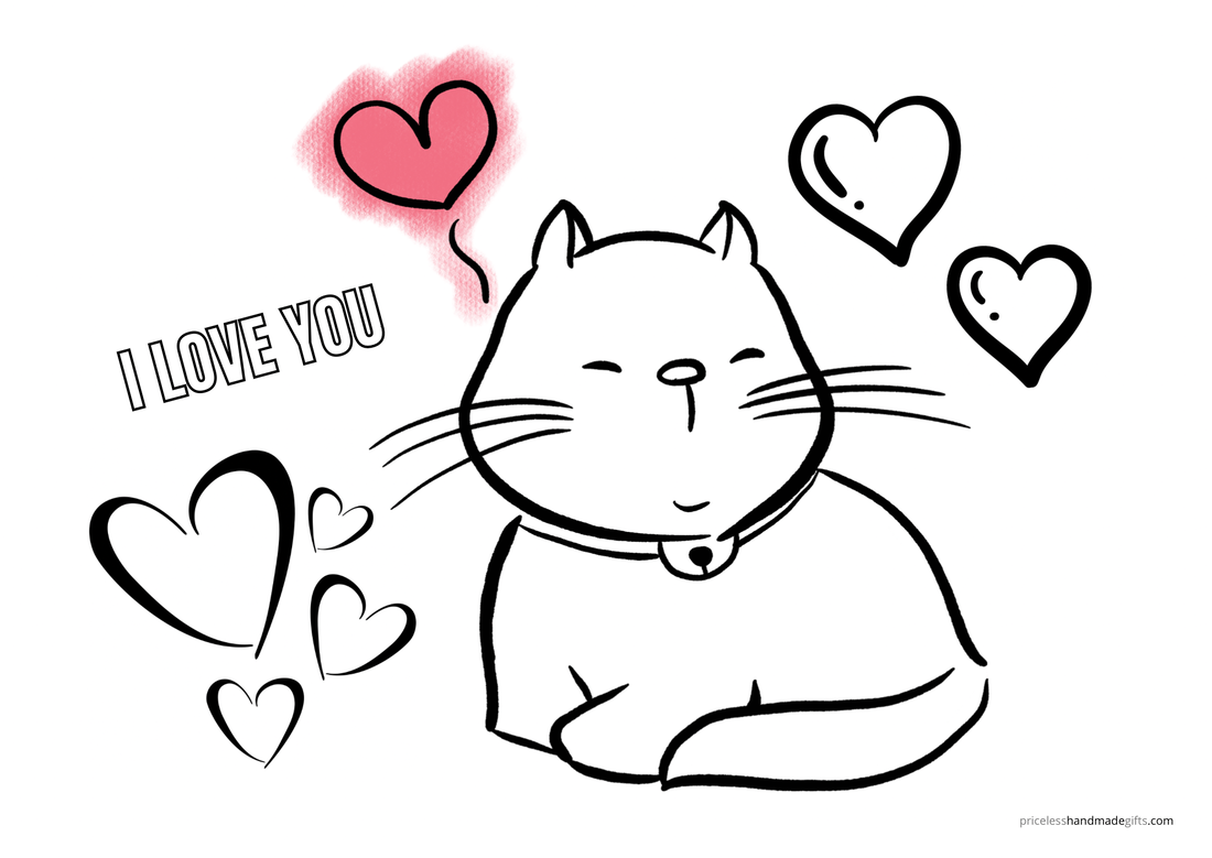 I Love You: Free Valentines to Color