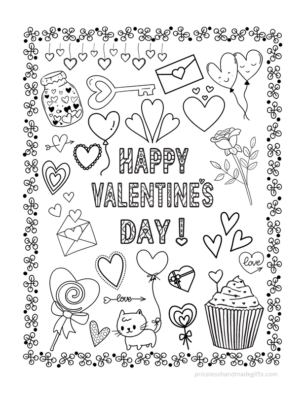 Valentine's Day Coloring Page