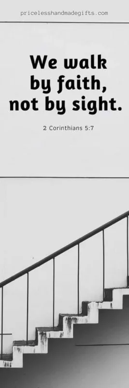 Free Printable Walk By Faith Bookmark 2 Corinthians 5:7
