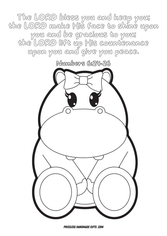 The Lord Bless and Keep You Coloring Sheet