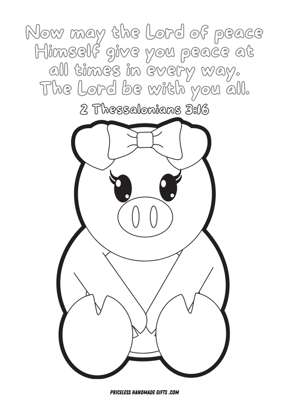 God of Peace Coloring Sheet to Print