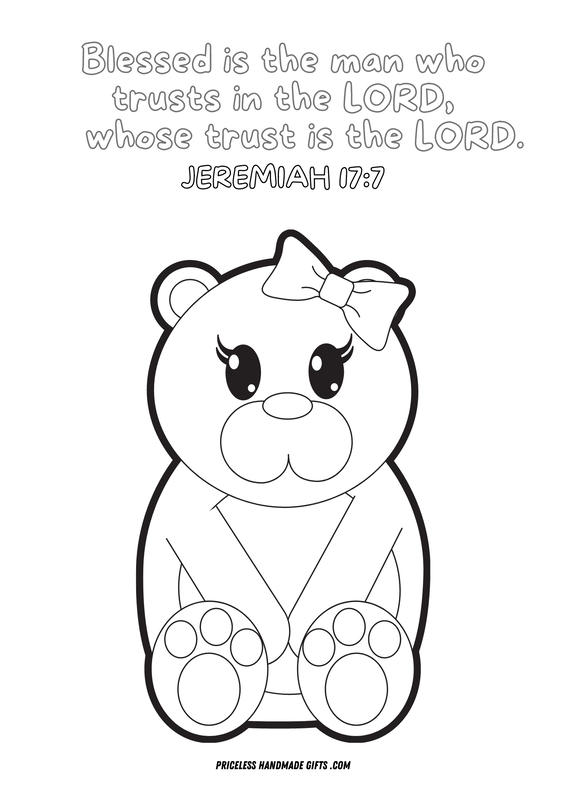 Trust in the Lord - Coloring Sheet