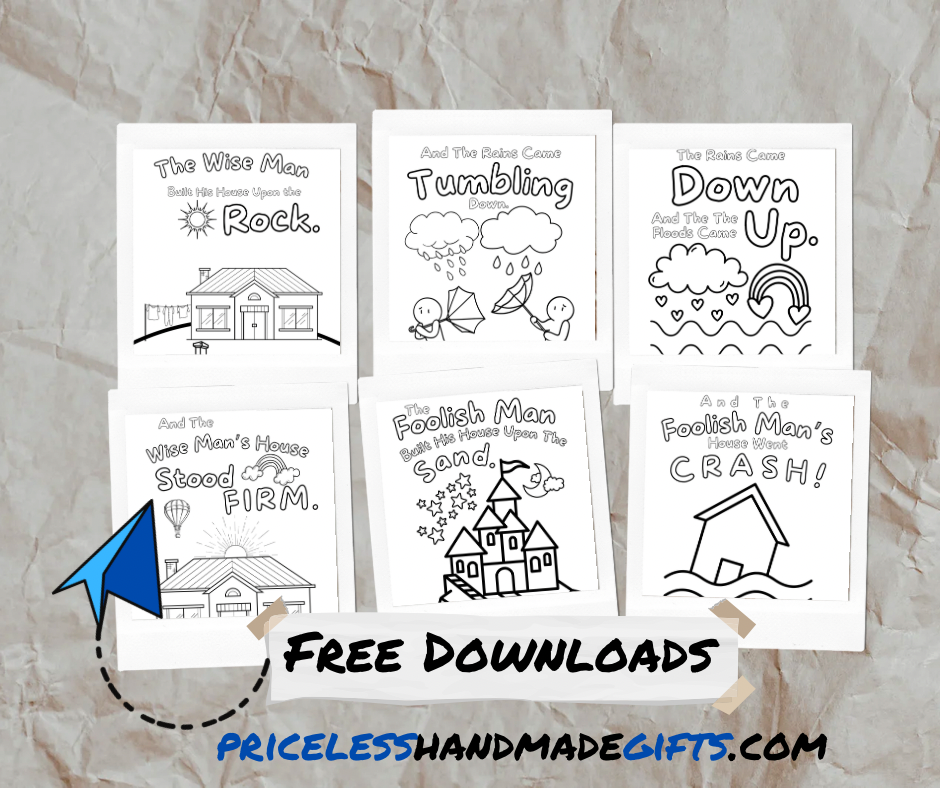 The Wise Man Built His House Upon the Rock Coloring Pages