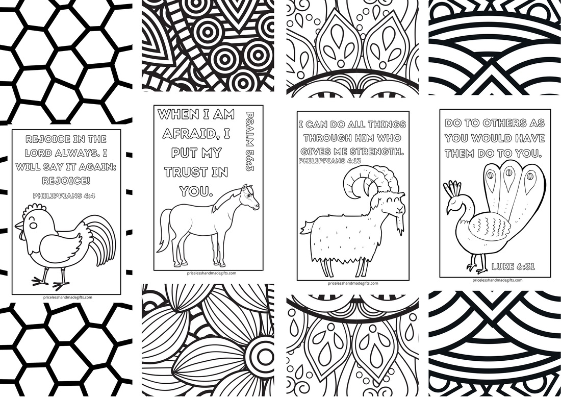 Printable Scripture Bookmarks to Color