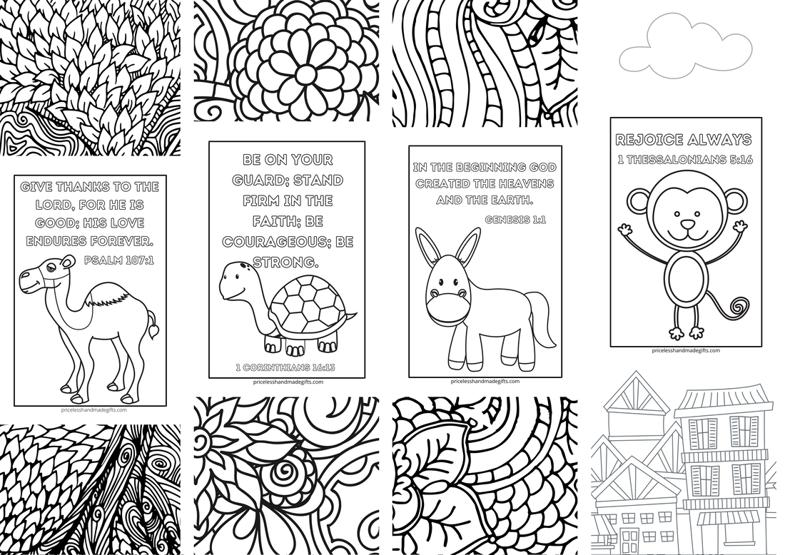 Printable Scripture Bookmarks to Color