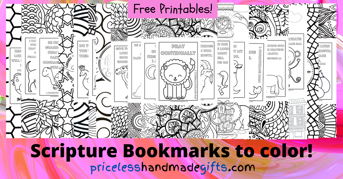 Free Printable Scripture Bookmarks to Color