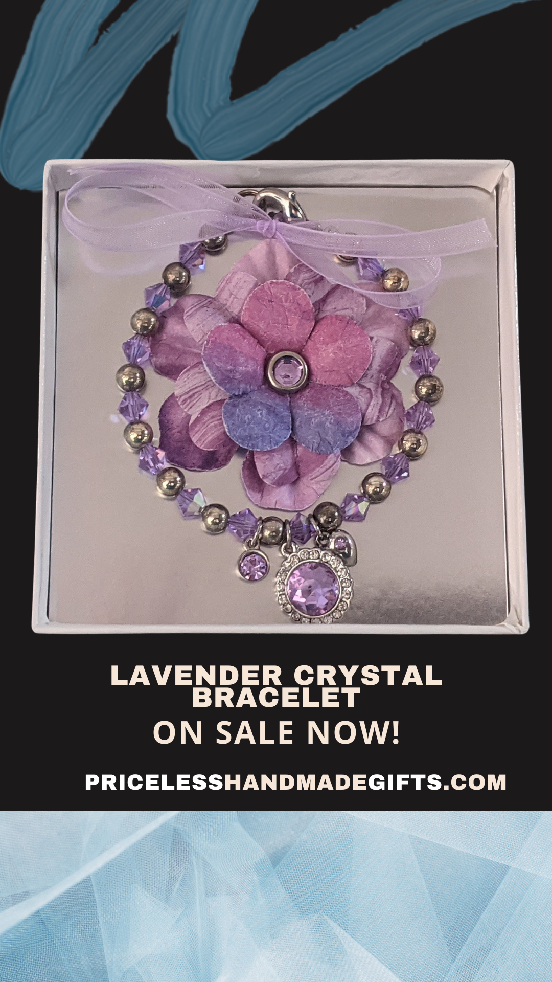 Lavender Crystal Bracelet