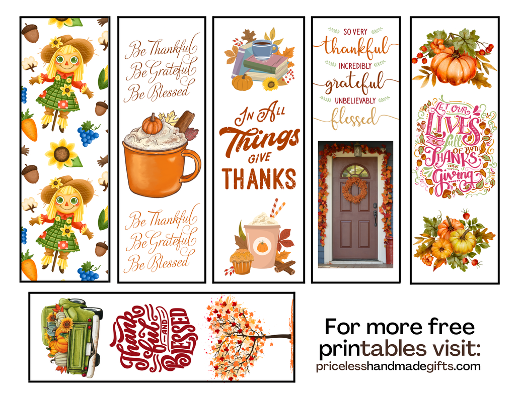 Free Printable Fall Bookmarks