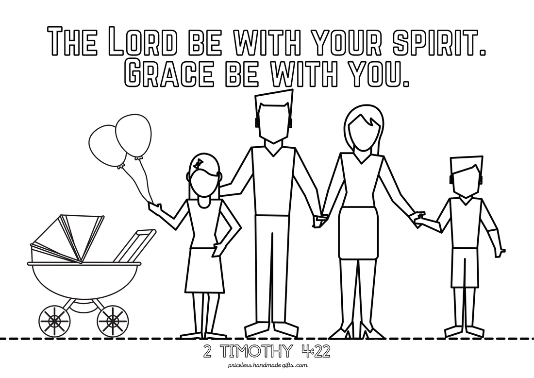 Grace Be With You Coloring Sheet