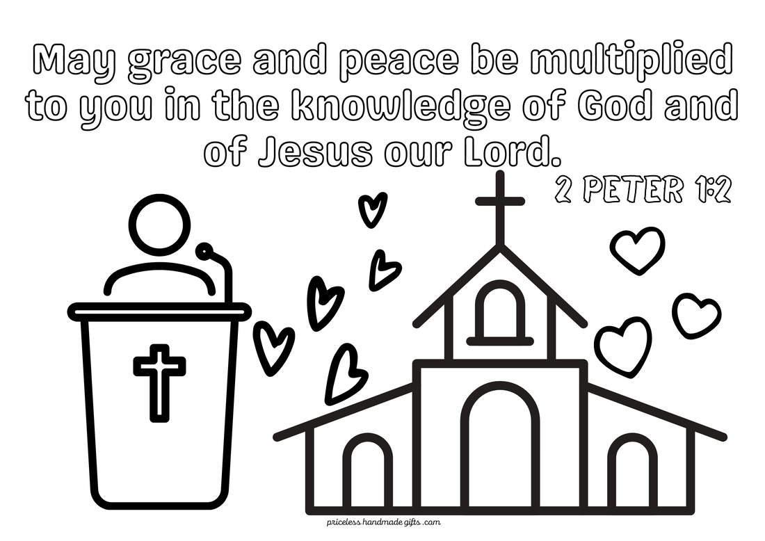 Grace and Peace Multiplied Coloring Sheet