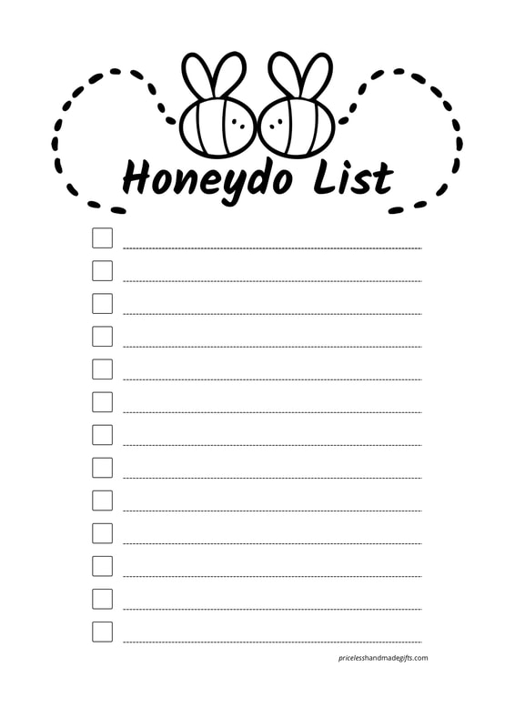 Free Printable Honey-Do Checklist