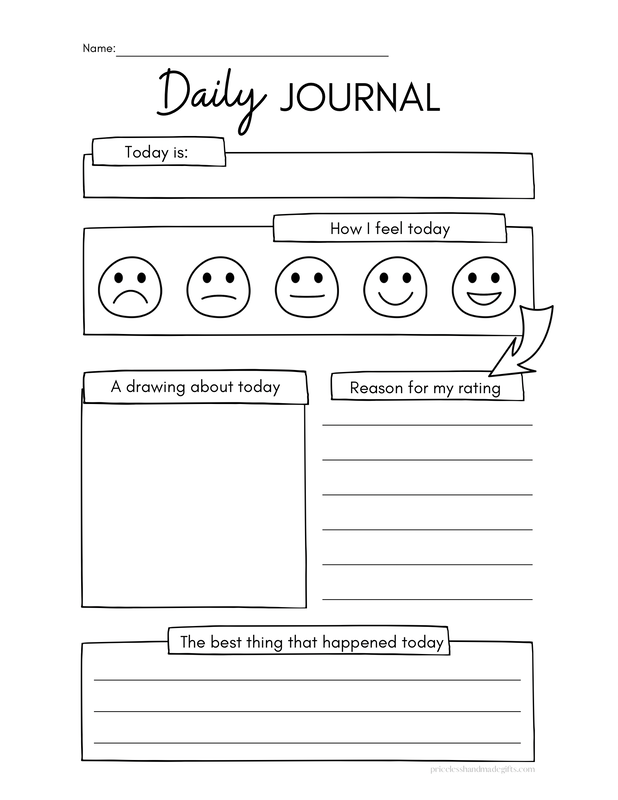 Free Printable Feelings Journal for Kids